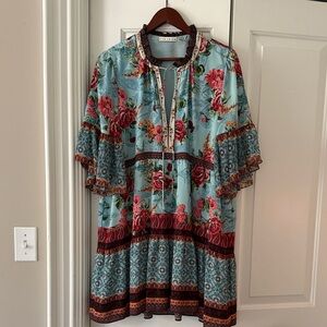 Alice + Olivia Floral Mini Dress - Multicolor